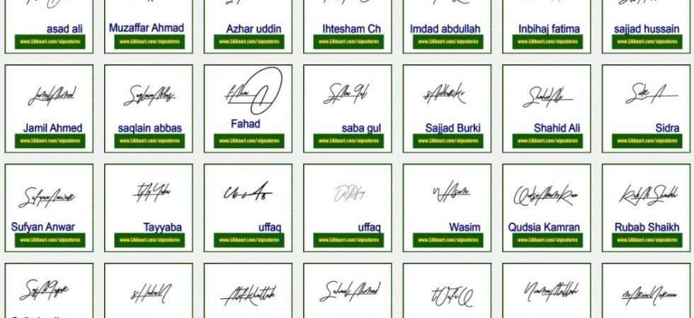 Mix Name Handwritten Signature Collection 12-11-2019