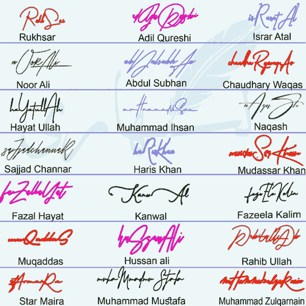 Handwritten Signature Collection - Signature